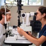 emergency eye care examination for sudden blurry vision at eye clinic